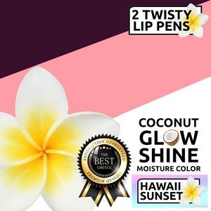 Island Sunset Artisan-Coconut Glow Tinted Lip Enhancer Twist Pens-Hawaii Sunset